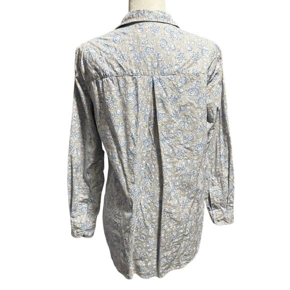 Grayson The Hero Shirt Women’s Size 3(M) Blue Floral Cotton Button Up - Picture 2 of 7